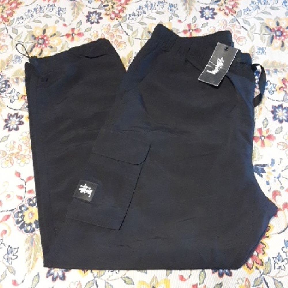 Stussy Men's Black Cargo Pants